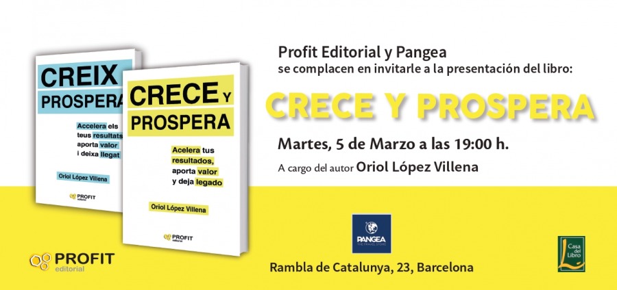 Presentació de “Creix i prospera” a Barcelona