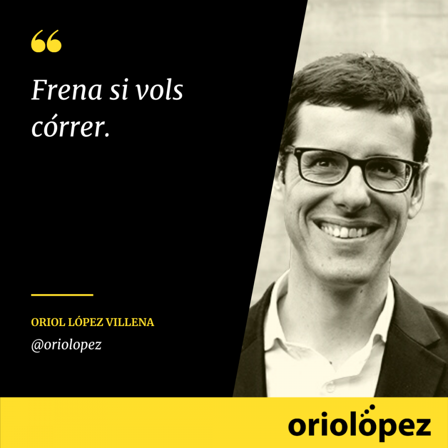 Frena, si vols córrer